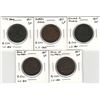 Image 1 : Lower Canada 1/2 Penny Token Lot (5 pcs)