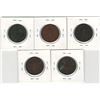 Image 2 : Lower Canada 1/2 Penny Token Lot (5 pcs)