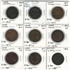 Image 1 : Lower Canada 1812 1/2 Penny Token Lot (9 pcs)