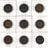 Image 2 : Lower Canada 1812 1/2 Penny Token Lot (9 pcs)