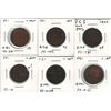 Image 1 : PEI 1/2 Penny Token Lot (6 pcs)