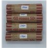 Image 1 : Canada 1940 Circulated Penny Rolls - 4 Rolls
