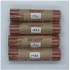 Image 1 : Canada 1946 Circulated Penny Rolls - 4 Rolls