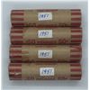 Image 1 : Canada 1951 Circulated Penny Rolls - 4 Rolls