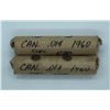 Image 1 : Canada 1960 Circulated Penny Rolls - 2 Rolls