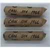 Image 1 : Canada 1966 UNC Penny Rolls - 3 Rolls