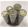 Image 1 : Canada 1939 Circulated 5 Cents Rolls - 5 Rolls