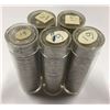 Image 1 : Canada 1961 Circulated 5 Cents Rolls - 5 Rolls