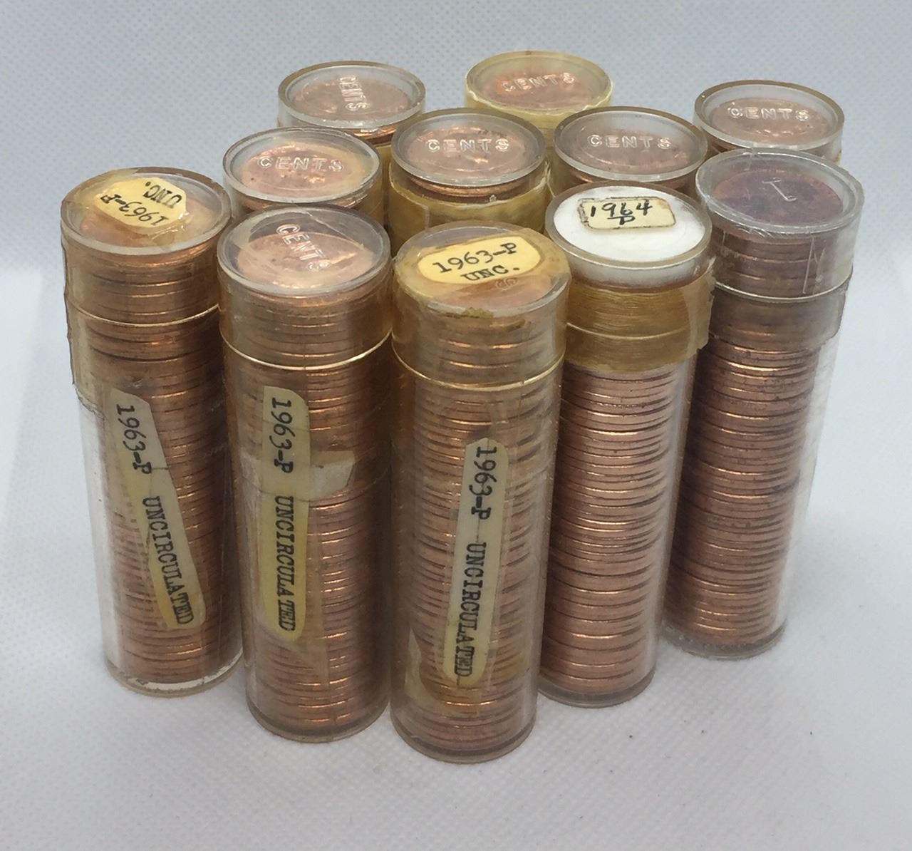 United States BU Penny Rolls Various Dates Includes 1963 1964 11