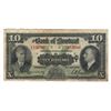 Image 1 : Canada 1938 $10 Bank of Montreal Error Banknote 505-62-04 F-VF
