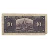 Image 2 : Canada 1937 $10 Banknote Osborne-Towers F corner missing
