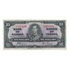 Image 1 : Canada 1937 $10 Banknote Coyne-Towers E/T BC-24c F+ margin tear