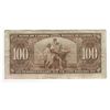 Image 2 : Canada 1937 $100 Banknote Gordon-Towers B/J BC-27b F