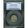 Image 1 : 1712-AA 15DEN  French Colonies 15 Deniers AU58 PCGS.