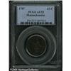 Image 1 : 1787 1/2 C  Massachusetts Half Cent AU53 PCGS. Ryde