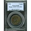 Image 1 : 1783 1C  Washington Unity States Cent XF40 PCGS. Ba