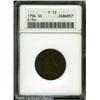 Image 1 : 1794 1/2 C  Fine 12 ANACS. B-3b, C-5a, High R.4. He
