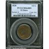 Image 3 : 1828 1/2 C  12 Stars MS64 Brown PCGS. C-2, B-3, R.2