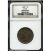 Image 1 : 1847 1C  MS65 Brown NGC. N-39, Low R.3. Die State A