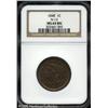 Image 1 : 1848 1C  MS64 Brown NGC. N-13, High R.4. A prominen