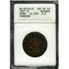 Image 1 : 1857 1C --Corroded--ANACS. AU Details, Net PR40. N-
