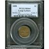 Image 1 : 1858 1C  Large Letters MS64 PCGS. A blend of golden