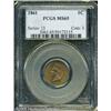 Image 1 : 1861 1C  MS65 PCGS. Deep golden-tan patina overlays