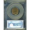 Image 2 : 1861 1C  MS65 PCGS. Deep golden-tan patina overlays