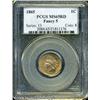 Image 3 : 1865 1C  Fancy 5 MS65 Red PCGS. While somewhat more