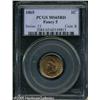 Image 1 : 1865 1C  Fancy 5 MS65 Red PCGS. A crisply struck Ge