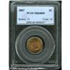 Image 1 : 1867 1C  MS64 Red PCGS. Sharply struck with slightl