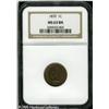 Image 1 : 1870 1C  MS63 Brown NGC. Tan and orange patina occu