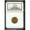 Image 1 : 1874 1C  MS64 Red NGC. Lustrous surfaces display co