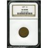 Image 3 : 1877 1C  AU58 NGC. The rarity of the 1877 cent has