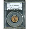 Image 1 : 1883 1C  MS64 Red PCGS. Coppery-gold surfaces emit