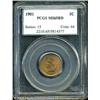 Image 1 : 1901 1C  MS65 Red PCGS. Even, slightly mellowed min