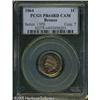 Image 3 : 1864 1C  Bronze PR64 Red Cameo PCGS. An eye-catchin