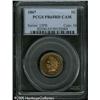 Image 3 : 1867 1C  PR65 Red Cameo PCGS. A needle-sharp Gem wi