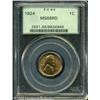 Image 3 : 1924 1C  MS66 Red PCGS. An intense satiny sheen rad