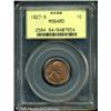Image 1 : 1927-S 1C  MS64 Red PCGS. Bright orange and red col