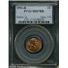Image 1 : 1951-D 1C  MS67 Red PCGS. The orange-red centers ar