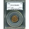Image 1 : 1916 1C  PR64 Red PCGS. Flawlessly struck and prist