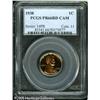 Image 1 : 1938 1C  PR66 Cameo PCGS. Stunning orange on black