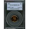 Image 1 : 1962 1C  PR69 Deep Cameo PCGS. Exceptional contrast