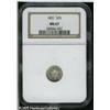 Image 3 : 1851 3CS  MS67 NGC. While it is not unusual to loca