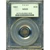 Image 1 : 1861 3CS  MS65 PCGS. Very sharply defined on the ob