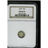 Image 3 : 1872 3CS  MS66 Prooflike NGC. A snowy-white, fully