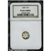 Image 3 : 1868 3CS  PR66 Cameo NGC. One of just 4,100 Three C