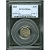 Image 1 : 1865 3CN  MS66 PCGS. There are bold clashmarks on b
