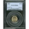 Image 1 : 1866 3CN  MS66 PCGS. Sharply struck, with nickel-gr